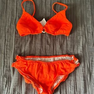 Vintage orange bikini set